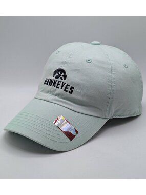 Iowa Hawkeyes Mint Green Strap Back Hat Cap VS Pink University NCAA Alt Color